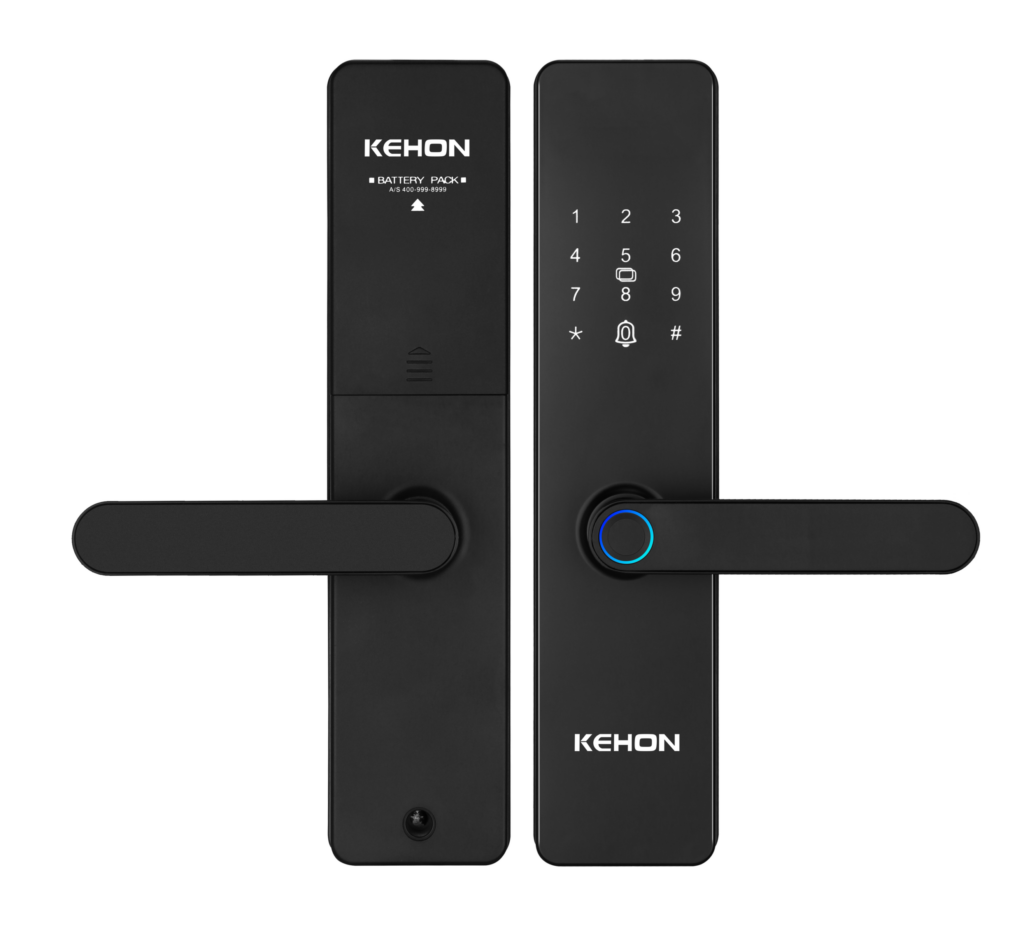 Tuya Wi-Fi fingerprint keypad smart door lock with app control